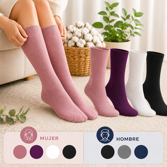 Medias Premium Confort Total™ – Pack x12 Sin Costura y Sin Presión