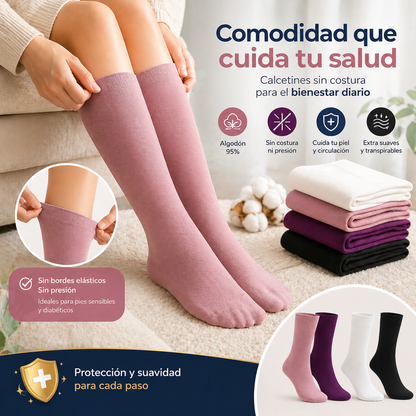 Medias Premium Confort Total™ – Pack x12 Sin Costura y Sin Presión