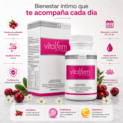 Vitalfem Uricare Salud Urinaria Femenina